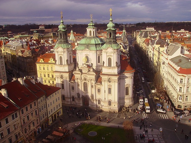 Sint Nicolaas kathedraal in Praag