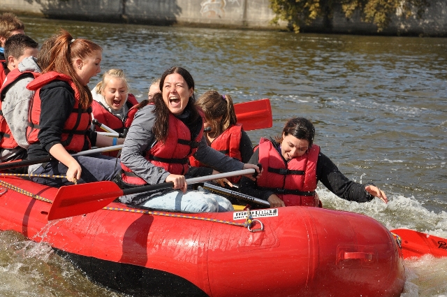 Fun rafting in Praag