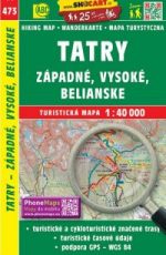 Topografische kaart van de Hoge Tatra