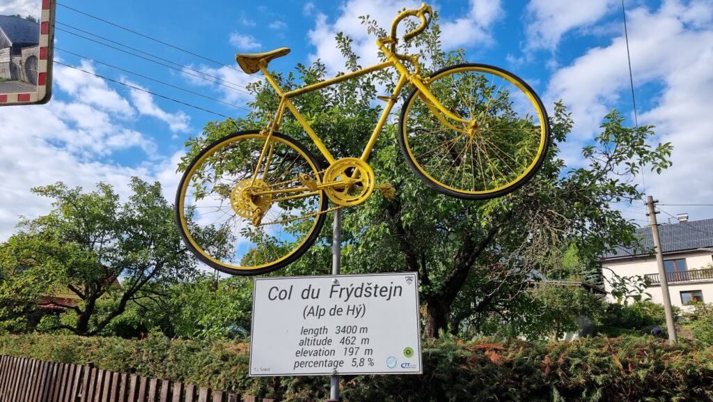 De beklimming van Kopanina vanuit Malá Skála op de fiets via Frýdštejn bevindt zich in de regio Liberec. De route is 7,3 km lang en overbrugt 372 hoogtemeters met een gemiddeld stijgingspercentage van 5,1%, wat resulteert in een moeilijkheidsgraad van 215. De top van de beklimming ligt op 635 meter boven zeeniveau.