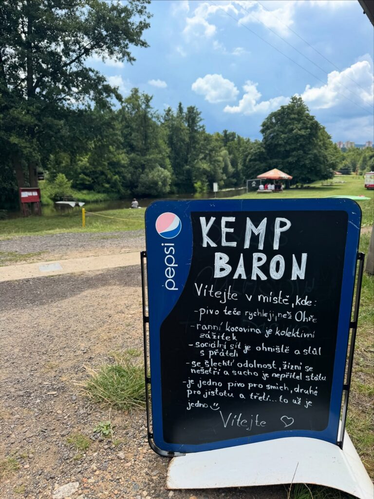 Vodácké tábořiště Kemp Baron Královské Poříčí