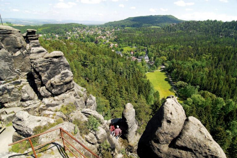 Klettersteig in het Zittauer gebergte