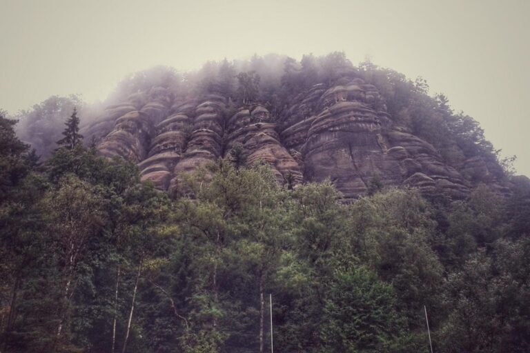 Klettersteig in het Zittauer gebergte