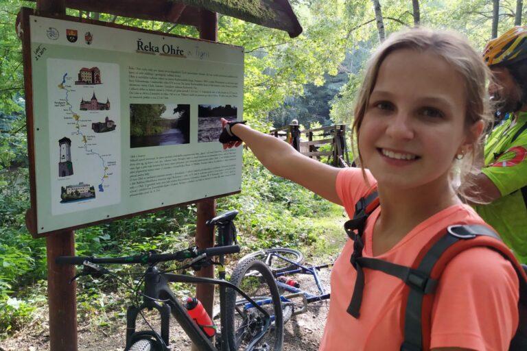 Cycling along Ohře river